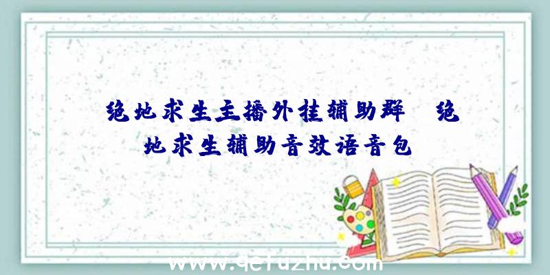 「绝地求生主播外挂辅助群」|绝地求生辅助音效语音包